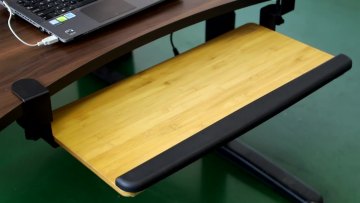 Factory Direct Selling Height Adjustable Ergonomic computer under desk keyboard Tray1