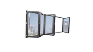 ODICK Door Glass Foldable 2022 Modern Design with Large Panel Bi Folding Patio Door Customize Insulated Thermal Break Folding1