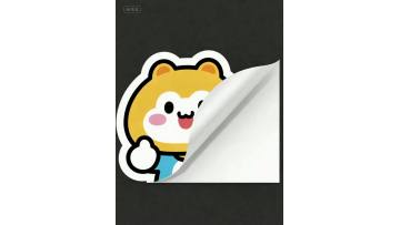 White adhesive car sticker products