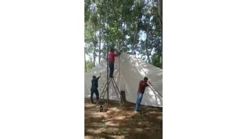 Yurts with a diameter of 15 meters