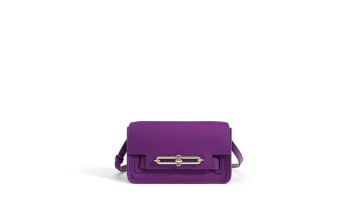 Purple Brown Ladies' Petite Genuine Leather Should