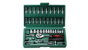 46 Piece Auto Repair Tool Set Socket Tool With Ratchet Wrench Bit Combination Tool1