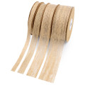 (10 yards/roll) Natural jute linen ribbon cotton edge DIY decorative fabric sewing wedding decoration lace