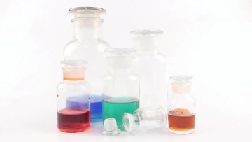 Clear Wide Mouth Reagent Glass Bottle