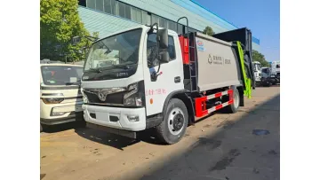 Economical Dongfeng 4X2 10cbm Swing Arm Type Refuse Compactor Truck1