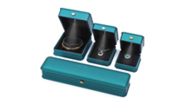 Wholesale luxury jewelry packaging box with light green storage box pendant necklace bracelet ring earrings led jewelry box1