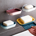 Double Layer Soap Rack No Drilling Wall Mounted Soap Drain Holder Soap Dish Soap Self Adhesive Bathroom Accessories