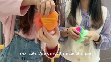 Bath ball-carrot and watermelon