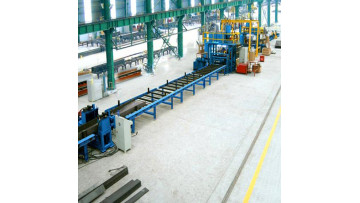 Horizontal H beam making line