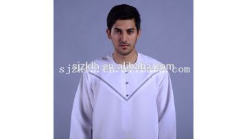 Islamic Men Clothing men Dubai Kaftans omani thobe for men clothing emirati thobe1