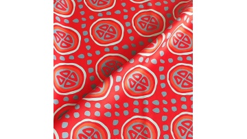 2024 new high quality  red  printed chiffon custom african printed chiffon scarf of dress1