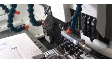 lathe with twin spindle
