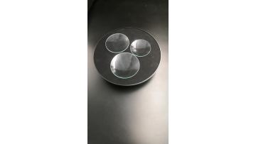 Watch glass with flat glass
