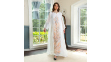 Abaya for Eid Marrocan Kaftan Abaya Women Muslim Dress2023  Dubai Eid  Floral Dress1