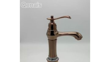 Rose Gold Single Lever Vintage Basin Faucet