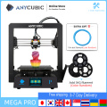 ANYCUBIC Mega Pro 3D Printer FDM Printing Laser Engraving Touch Screen Printing TPU Filament Dual Gear Extruder 3D Printer