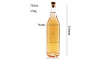 Free Sample High-quality 750ml Wine Vodka Whiskey Small Glass Transparent Empty Drink Bottle1