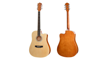 AK-411 natural color acoustic guitar