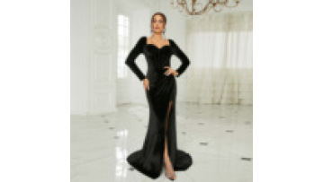 Luxury Sequin Embroidered Kaftan Dubai Abaya Arabic Party Gown Elegant Muslim Evening Dress1