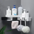 NEW!! Corner Shower Shelf Bathroom Shelf Storage Shampoo Holder Kitchen Storage Rack Organizer Rotation Wall Shelf Shower Caddy