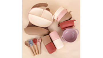 Customizable Wholesale Safe BPA Free Kids Baby Bowl Plate Silicone Bowl Plate Silicone Baby Feeding Set1