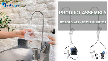 Easy Assembly of Sensor Glass/Bottle Filler Tap