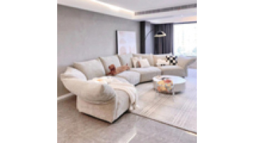 Italian Down Irregular Sofa Straight Home Living Room Sofa Corner Combination Petal Sofa for Living Room Furniture1