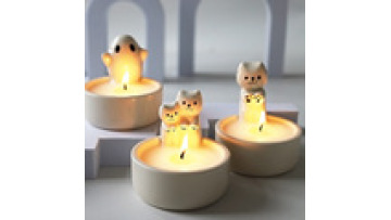 Z11 High Temperature Resistant Cute Cat Candle Holder - Ceramic Home Decor for Cat Lovers1