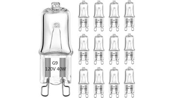GL581 Quartz Glass Dimming G9 Halogen Bulbs 230V Options