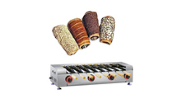LPG Forno Commercial Chimney Cake Roller, 8pcs Stainless Steel Stick Chimney Roller for Bread Oven1