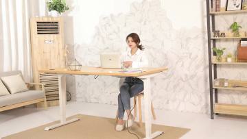 Classic Home Furniture Motorized Electric Desk Lifting Sit Stand Up  Desk Dual Motor Standing Unique Office Lift Desk Frame1