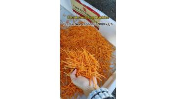 Carrot cutting machine