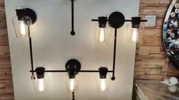 Bathroom Light fixtures Black Modern Wall Sconce