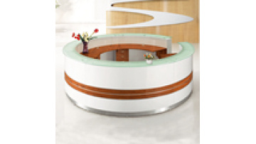 Modern Bank Hospital Hotel Front Curved Nurse Station Circular Counters Design Oval Gym Lobby Office Reception Desk1