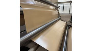 LIVITE 900GSM nuevo beige PVC high polyester coated fabric membrane materials is in production.