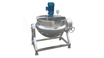 Industrial Steam Sandwich Pot Stirring Kettle for Food and Sauce1