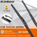Car Wiper Blade for Toyota Camry Corolla RAV4 Highlander Auto LHD RHD Rubber Windscreen Windshield Wipers Blades Car Accessories