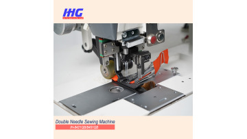 industrial sewing machine double needle with side cutter and rear puller