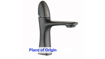 Fashion Brass Deck Mounted Single Handle Contemporary Bathroom Basin Faucet1