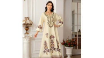 Abaya Womens Clothing Middle East Kuwait Elegant Modest Embroidered Sequin Long Sleeve Islamic Clothing Abaya Women Muslim Dress1