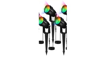 App Ctrl Led RGBW smart 20W30W40W Colorful Outdoor 20Mode  Musical Spot Light For Garden Building Hotel Pathway Villa Landscape1