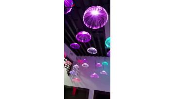 Jellyfish shaped fiber optic