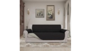 Plain color microfiber embossing quilted waterproof sofa protector polyester couch covers slipcover with water resistant1