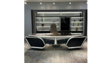 Modern and Fashionable Dark Series Office Desks, Sci-fi Style Luxury Executive Desks E1 MDF Assembly Desks1