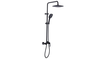 3-Way Smart Matte Black Shower System with Nice Shower Shower Head1