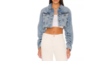 Custom Casual Distressed Denim Jacket Women Crop Jean Jackets for Ladies1