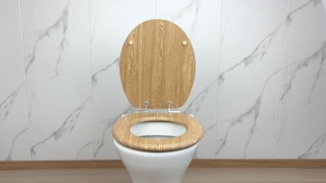 MDF Toilet Seat Light Oak Finish MDF-OAK