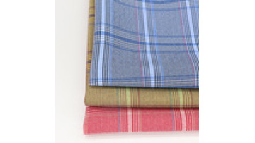 Custom Italian Check Designed 100% Polyester Plaid Suiting Trousers Fabrics Yarn Dyed Suit Fabric1