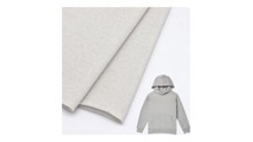 Custom 260gsm CVC Hoodie Fabric 60.8%Cotton 33.9%Polyester 5.3%Metallic Washed French Terry Knitted Fabric for Sweatshirt1