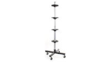 Wholesale Movable 4-wheel Rolling Storage Rack Garage Workshop Tire Organizer 4 Wheels Wheel Tree Bracket1